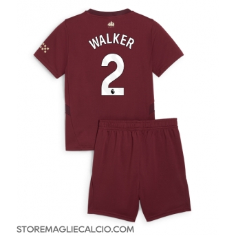 Manchester City Kyle Walker #2 Maglia Gara Terza Repliche 2024-25 Bambino Maniche Corte